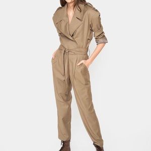 Frankie Shop - Padded Shoulder Trench Jumpsuit